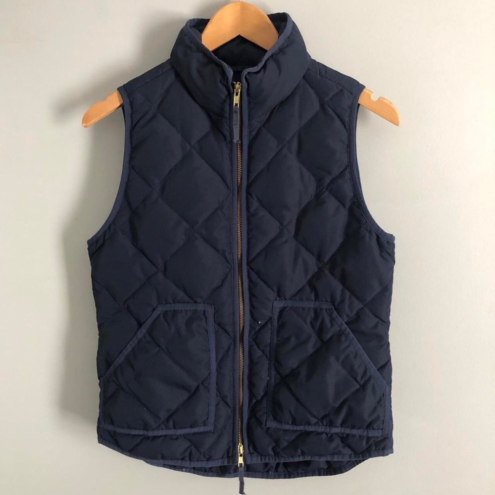 (Women’s XS) Navy J.Crew Mercantile Quilted Puffer Vest